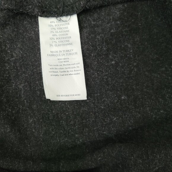 FAHERTY Heathered Black Twill Sweatshirt Size XL - Picture 5 of 5